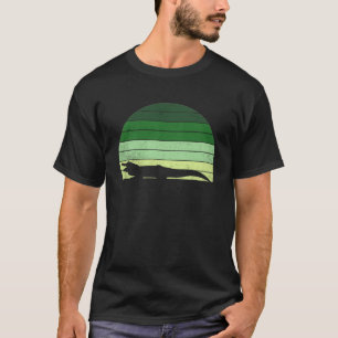 Vintager Krokodil-Alligator mit Reptile Kaiman S T-Shirt
