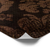 Vintager Kronleuchter aus Damast Poster (Ecke)