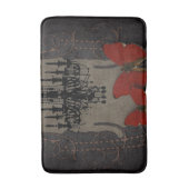 Vintager Kronleuchter aus Steampunker-Glattbutterf Badematte (Vorderseite Vertikal)