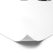 Vintager Kronleuchter im antiken Bilderrahmen Poster (Ecke)