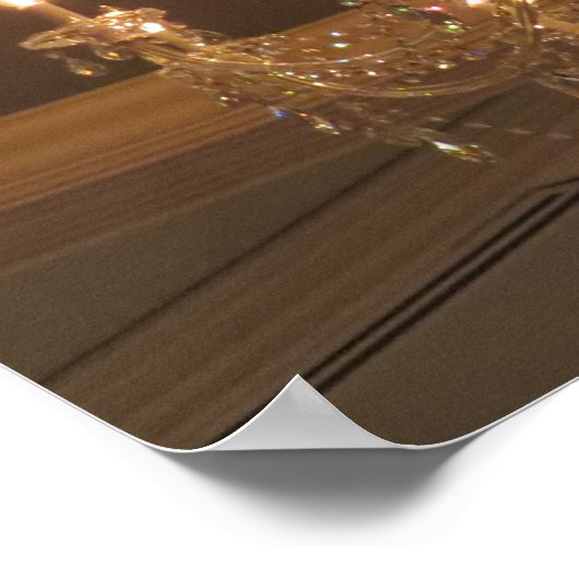 Vintager Kronleuchter Poster (Ecke)