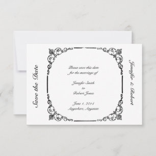 Vintager Kronleuchter Save the Date