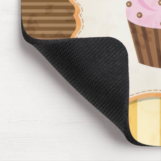 Vintager Kuchen-Hintergrund Mousepad (Ecke)