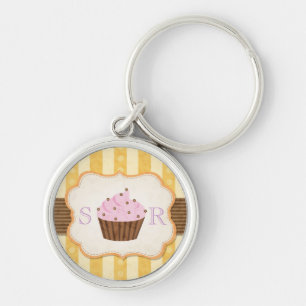 Vintager Kuchen-Hintergrund Schlüsselanhänger