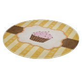 Vintager Kuchen-Hintergrund Schneidebrett (Ecke)