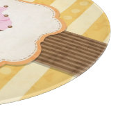 Vintager Kuchen-Hintergrund Schneidebrett (Ecke)