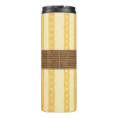 Vintager Kuchen-Hintergrund Thermosbecher (Rückseite)