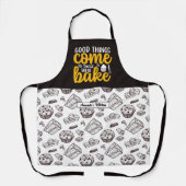 Vintager Kuchen und Muffin-Muster Schürze (Vorderseite)