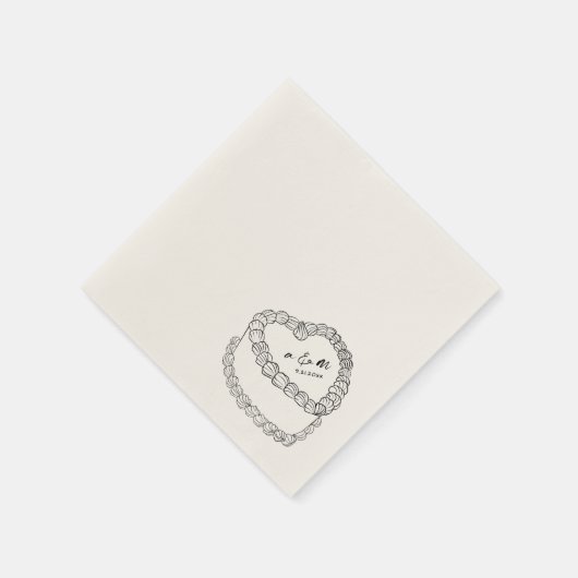 Vintager Kuchenkuchen, handgezeichnet Serviette (Ecke)