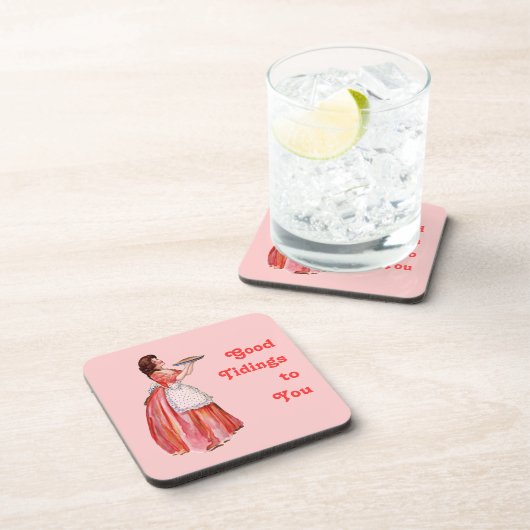 Vintager Kuchenmacher Getränkeuntersetzer (Rechte Seite)