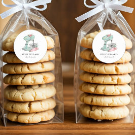 Vintager Kuchenmischer Backwaren Runder Aufkleber