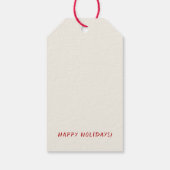 Vintager Kuchenmischer Holiday Bakers off white Geschenkanhänger (Rückseite)