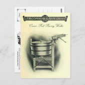 Vintager Kugelschreiber Washer Postkarte (Vorne/Hinten)