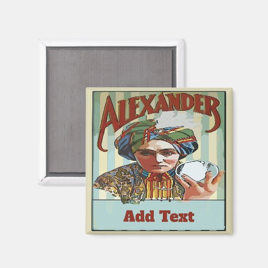 Vintager Kühlschrankmagnet (Vorderseite/Rückseite)