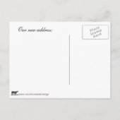 Vintager Kuhwechsel Ankündigungspostkarte (Rückseite)