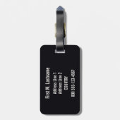 Vintager kundenspezifischer Gepäckumbau Amalfis Gepäckanhänger (Rückseite vertikal)