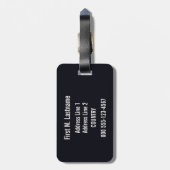 Vintager kundenspezifischer Gepäckumbau Mailands Gepäckanhänger (Rückseite vertikal)