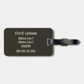 Vintager kundenspezifischer Gepäckumbau Veronas Gepäckanhänger (Rückseite horizontal)