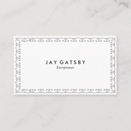 Vintager Kunst-Deko-Entwurf der Geschäfts-Karten-| Visitenkarte