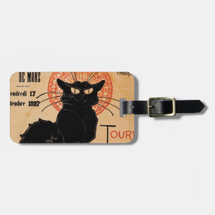 Vintager Kunst Nouveau Chat Noir Gepäckanhänger