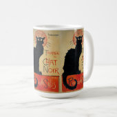 Vintager Kunst Nouveau Chat Noir Kaffeetasse (VorderseiteRechts)