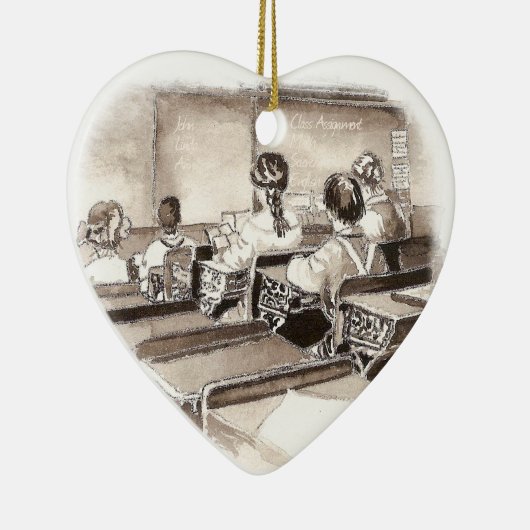 Vintager Kunstlehrer Keramikornament (Rechts)