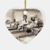 Vintager Kunstlehrer Keramikornament (Vorne)