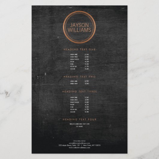 Vintager Kupfer-Circle-Flyer Flyer (Vorne)