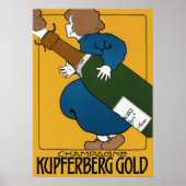 Vintager Kupferberg-Champagner Poster (Vorne)