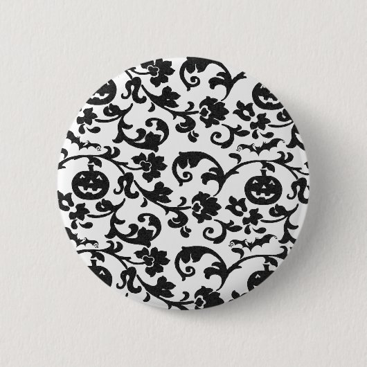 Vintager Kürbis-Rebe-Knopf Button (Vorderseite)