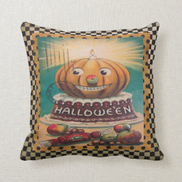 Vintager Kürbis und gute Sachen Kissen