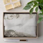 Vintager Kürbisquash Beige Seidenpapier (Geschenk)