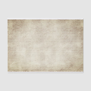 Vintager kursiver Schreibtext auf dem Muster eines Seidenpapier