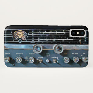 Vintager Kurzer Wave-Funkempfänger iPhone X Hülle