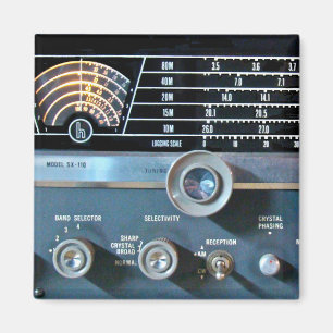 Vintager Kurzer Wave-Funkempfänger Magnet