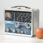 Vintager Kurzer Wave-Funkempfänger Metall Lunch Box (Beispiel)