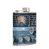 Vintager Kurzer Wave-Funkkolben Flachmann (Rechts)