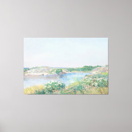 Vintager Küstenmeer BrightBlue Seascape Nautic Leinwanddruck