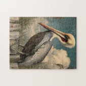 Vintager Küstenpelikan Puzzle (Horizontal)