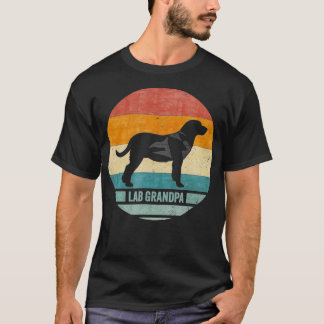 Vintager Labrador Retriever Opa Labrador Sunset T-Shirt