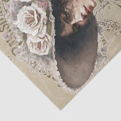 Vintager Lady Spring Seidenpapier (Ausschnitt)