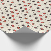 Vintager Ladybug Geschenkpapier (Ecke)