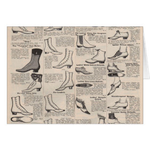 Vintager Ladys' Shoes Katalog - Mode der 1900er Ja
