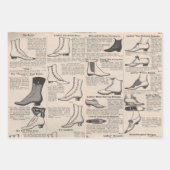 Vintager Ladys' Shoes Katalog - Mode der 1900er Ja Geschenkpapier Set (Vorderseite)
