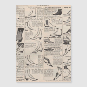 Vintager Ladys' Shoes Katalog - Mode der 1900er Ja Magnetkarte
