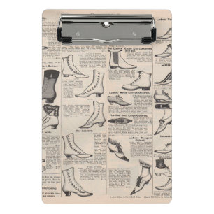 Vintager Ladys' Shoes Katalog - Mode der 1900er Ja Mini Klemmbrett