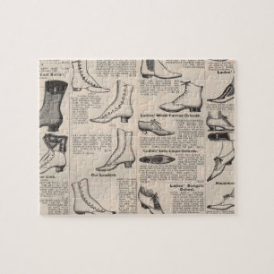 Vintager Ladys' Shoes Katalog - Mode der 1900er Ja Puzzle