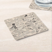 Vintager Ladys' Shoes Katalog - Mode der 1900er Ja Rechteckiger Pappuntersetzer (angewinkelt)