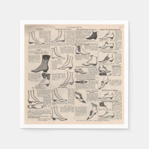 Vintager Ladys' Shoes Katalog - Mode der 1900er Ja Serviette