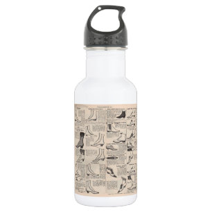 Vintager Ladys' Shoes Katalog - Mode der 1900er Ja Trinkflasche